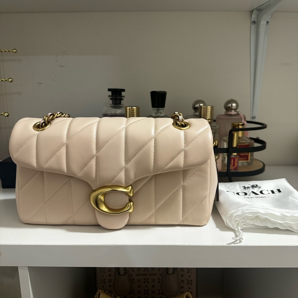 Coach Quilted Tabby 26 in Blush Pink